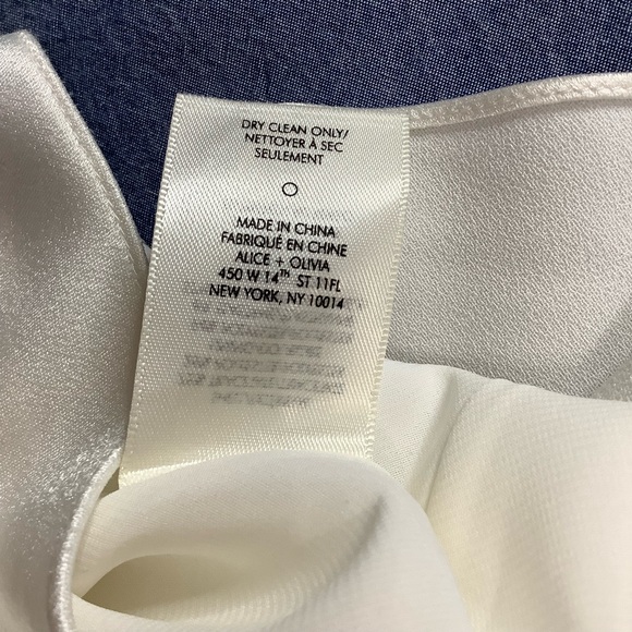 Alice+Olivia White Harmony Slip Dress size 0 (W536) - Picture 7 of 14